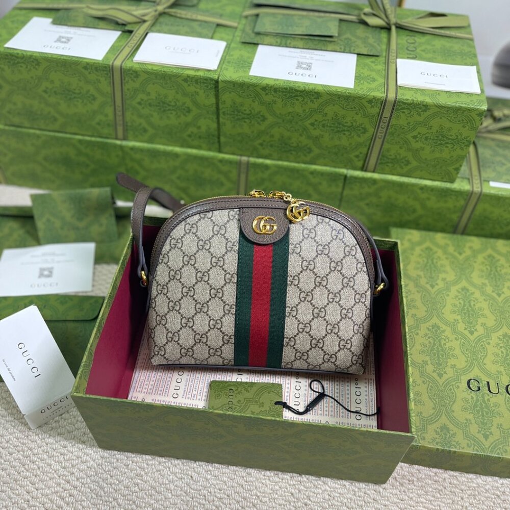 Gucci GG Supreme Ophidia Dome Small Shoulder